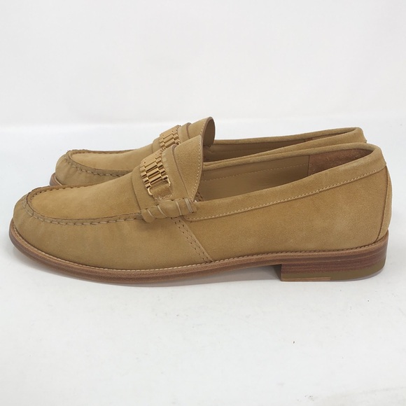 Rhude Tan Suede Penny Loafers With Dustbag - Size 7 main image 8